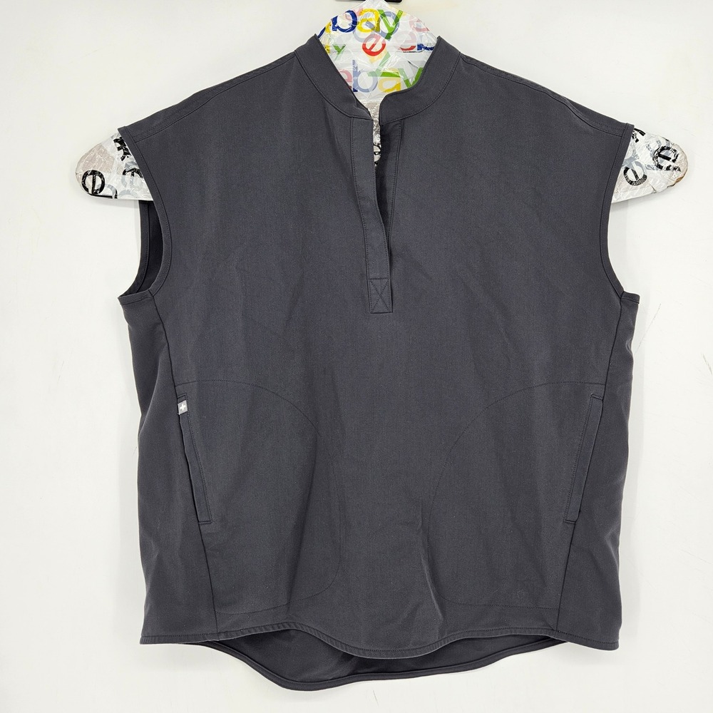 Figs Scrub Top Womens Small Rafaela Oversized Healthcare Gray Uniforms Nurses